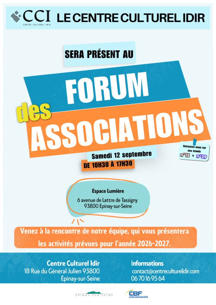 Le Centre Culturel Idir au Forum des Associations d’Épinay-sur-Seine