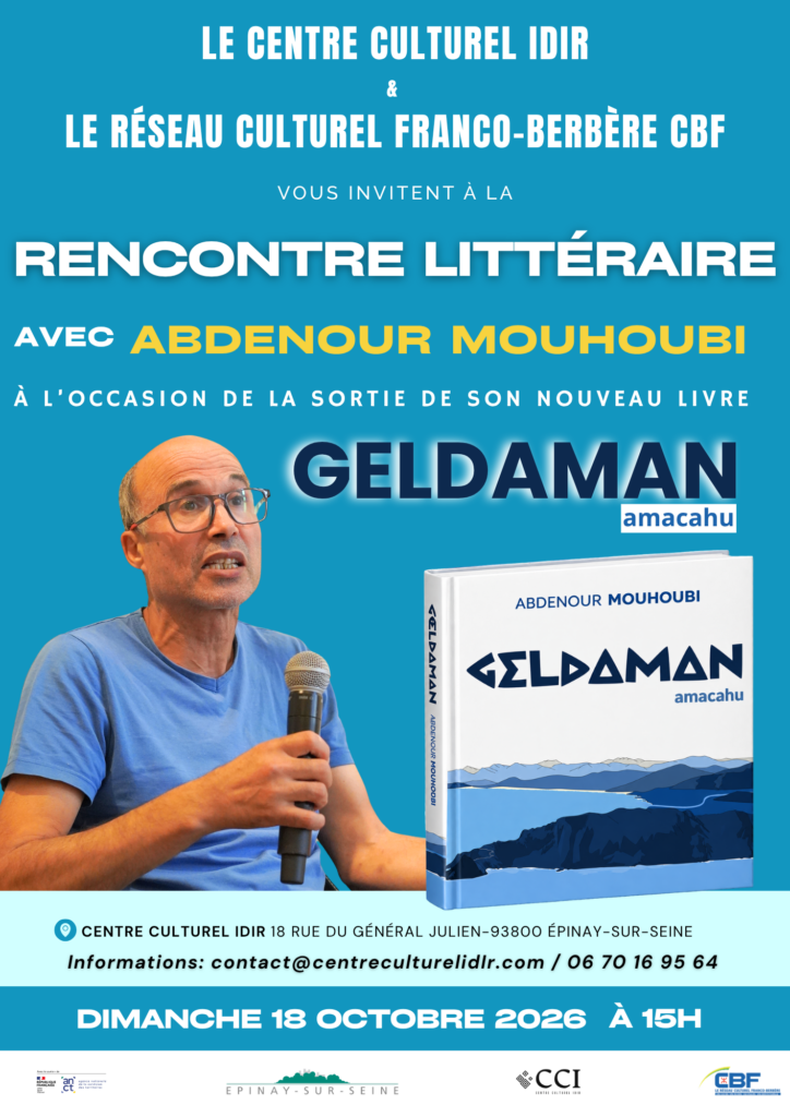 Rencontre littéraire avec Abdenour Mouhoubi autour de son nouveau livre Geldaman